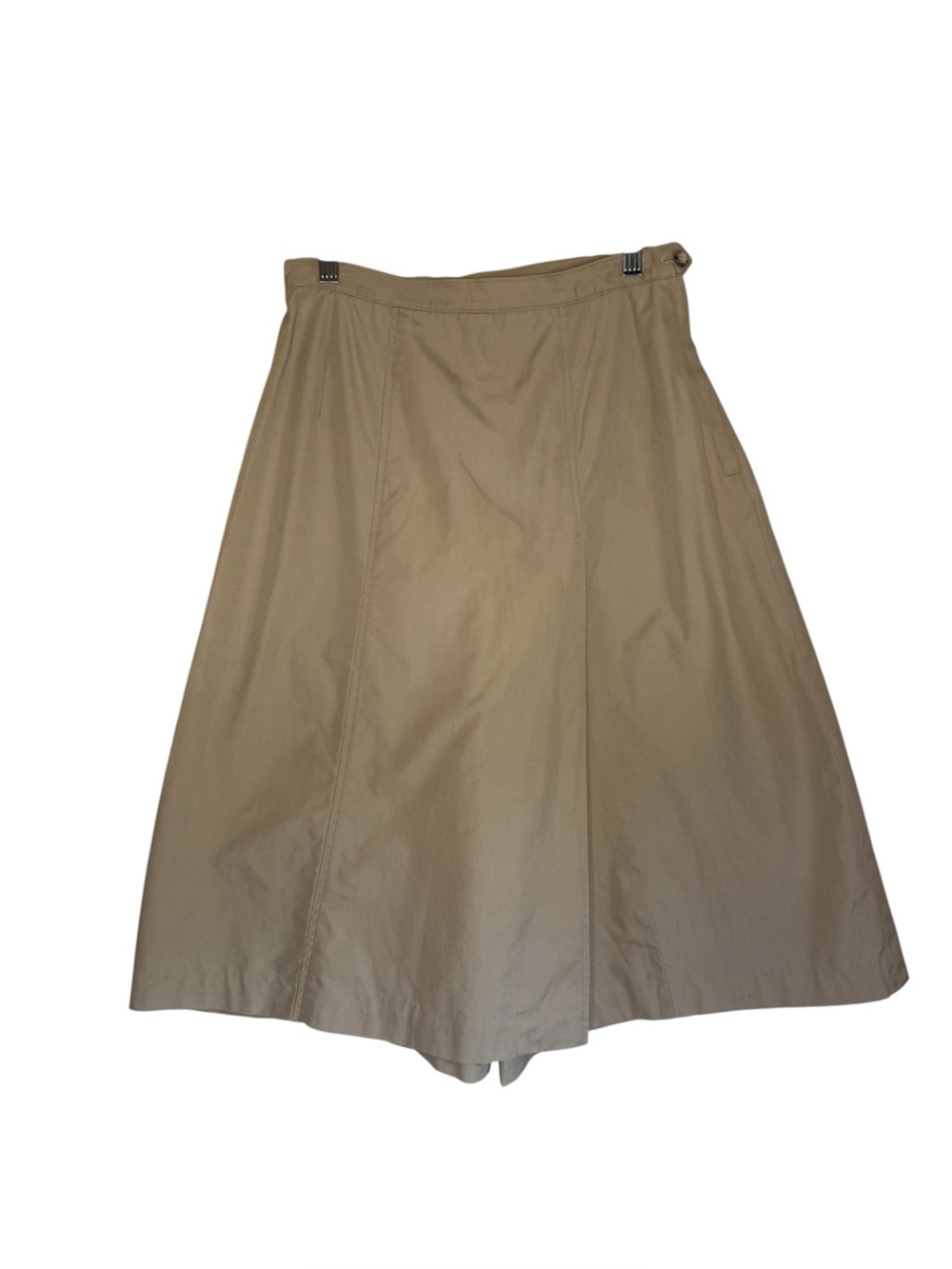 Vintage Willis & Geiger tan cotton split skirt (culottes) Waist 28